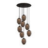 GALERIELEUCHTE Echos 8-flammig Rauch Ø 25cm - Anthrazit/Schwarz, Glas (25/25/28cm) - s.luce