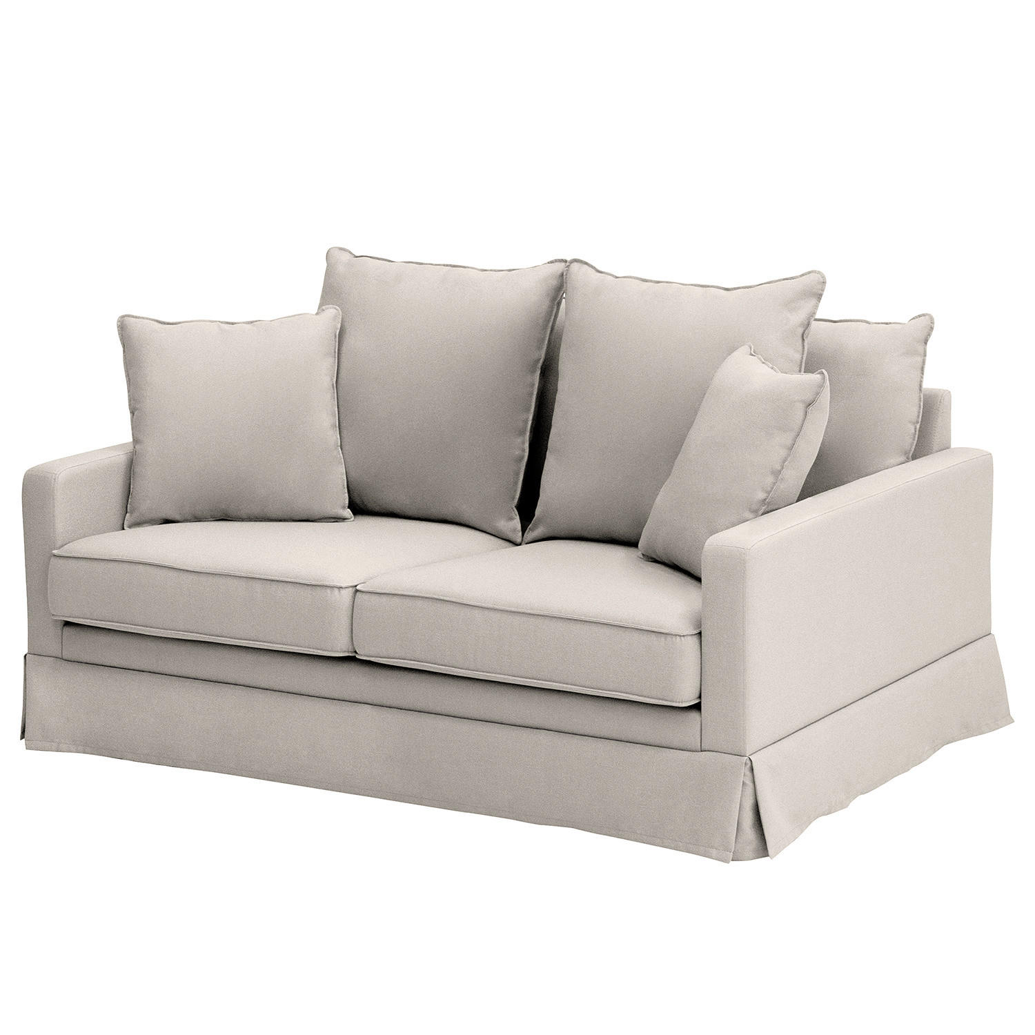 2,5-SITZER SOFA mit Husse - Webstoff - Multicolor/Hellgrau, Textil (170/89/110cm) - home24