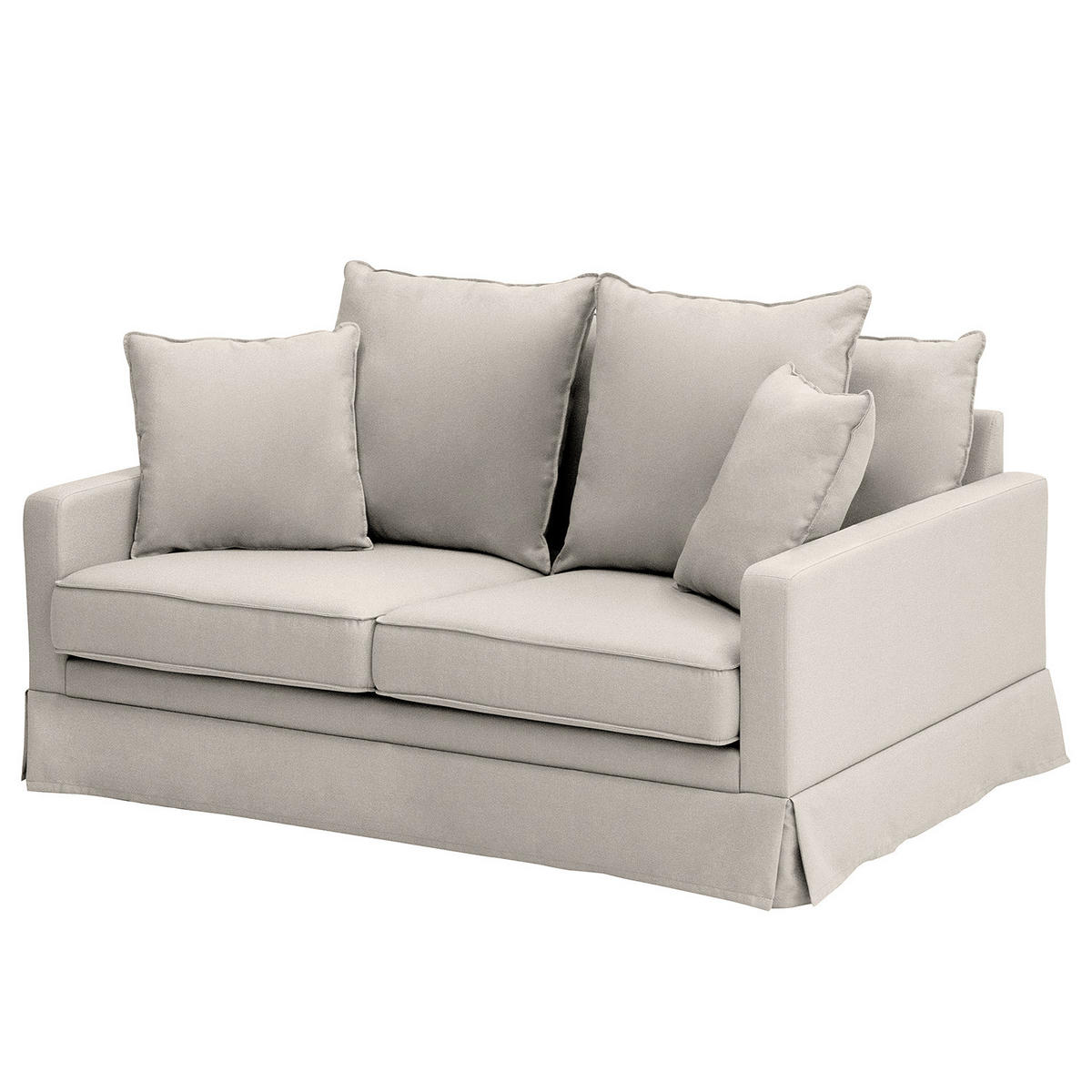 2,5-SITZER SOFA mit Husse - Webstoff - Multicolor/Hellgrau, Textil (170/89/110cm) - home24