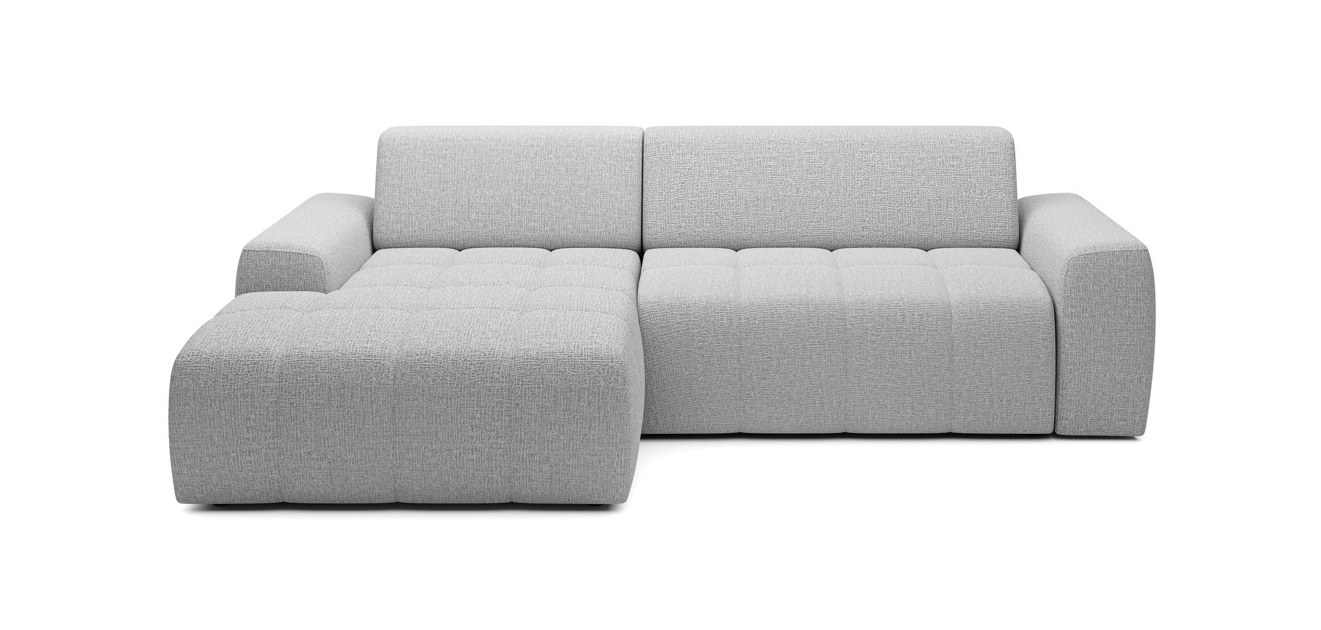 DomoHome Ecksofa Silber 265x172 cm