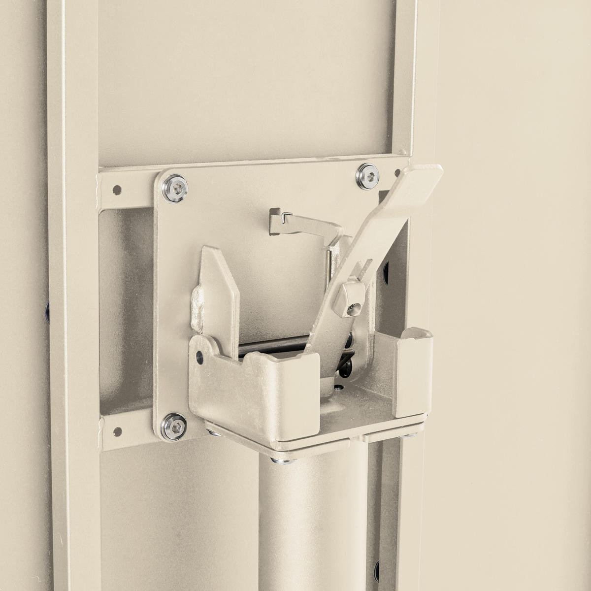 BISTROTISCH, Elfenbeinfarbe - Weiß, Metall (70/70/72cm) - Oviala