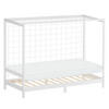 KINDERBETT Fußballtor mit Matratze 90x200 cm Weiß - Weiß, Holz (90/200cm) - ML-DESIGN