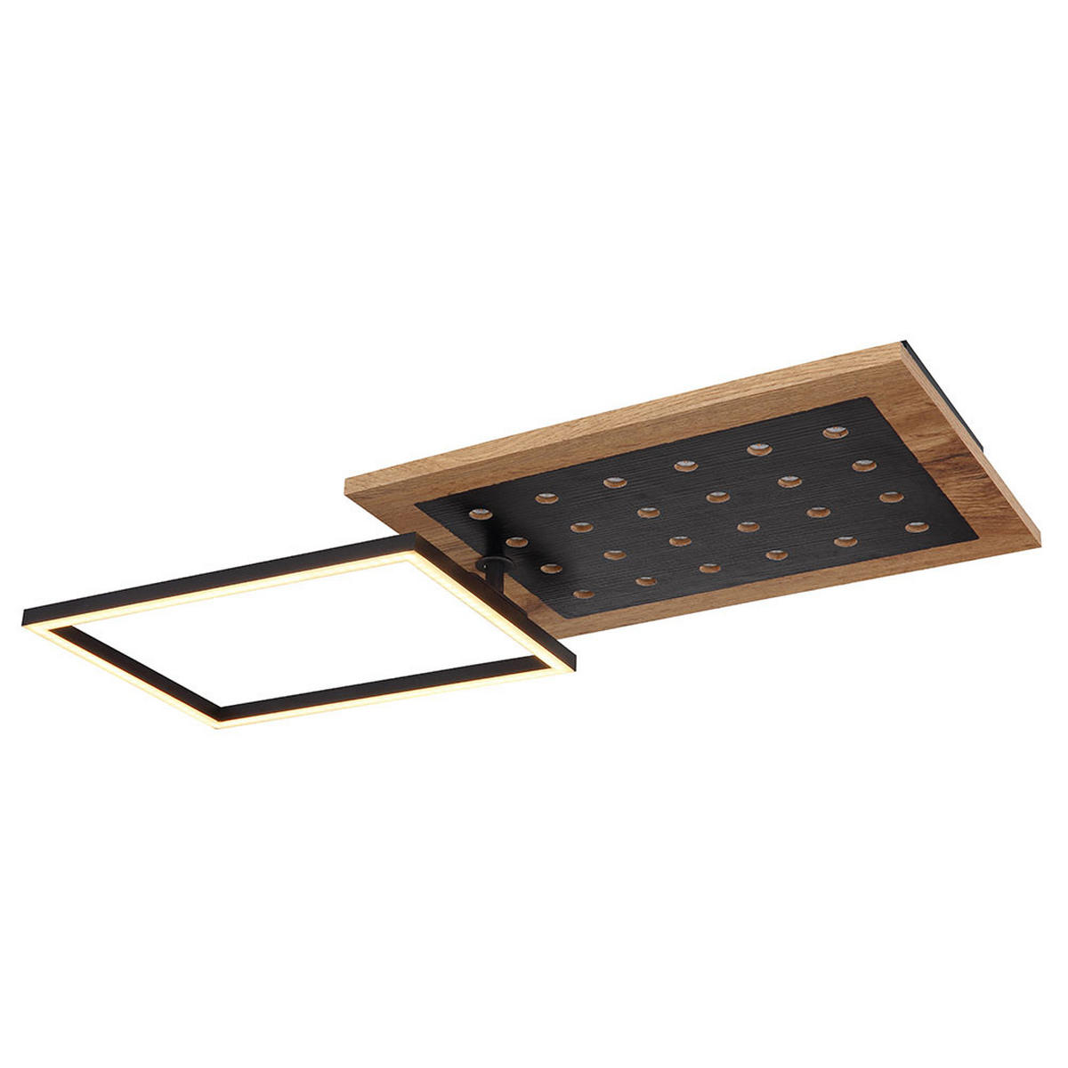 LED DECKENLEUCHTE JIMBO, Metall Braun, 3 Stufen, Memory - Braun, Metall (63.5/27/8.5cm) - Globo Lighting