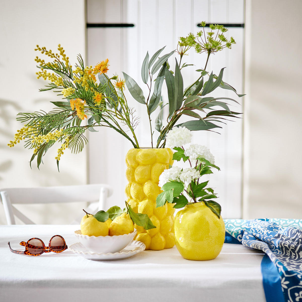 VASE Lemon - Gelb, Keramik (18cm) - Butlers