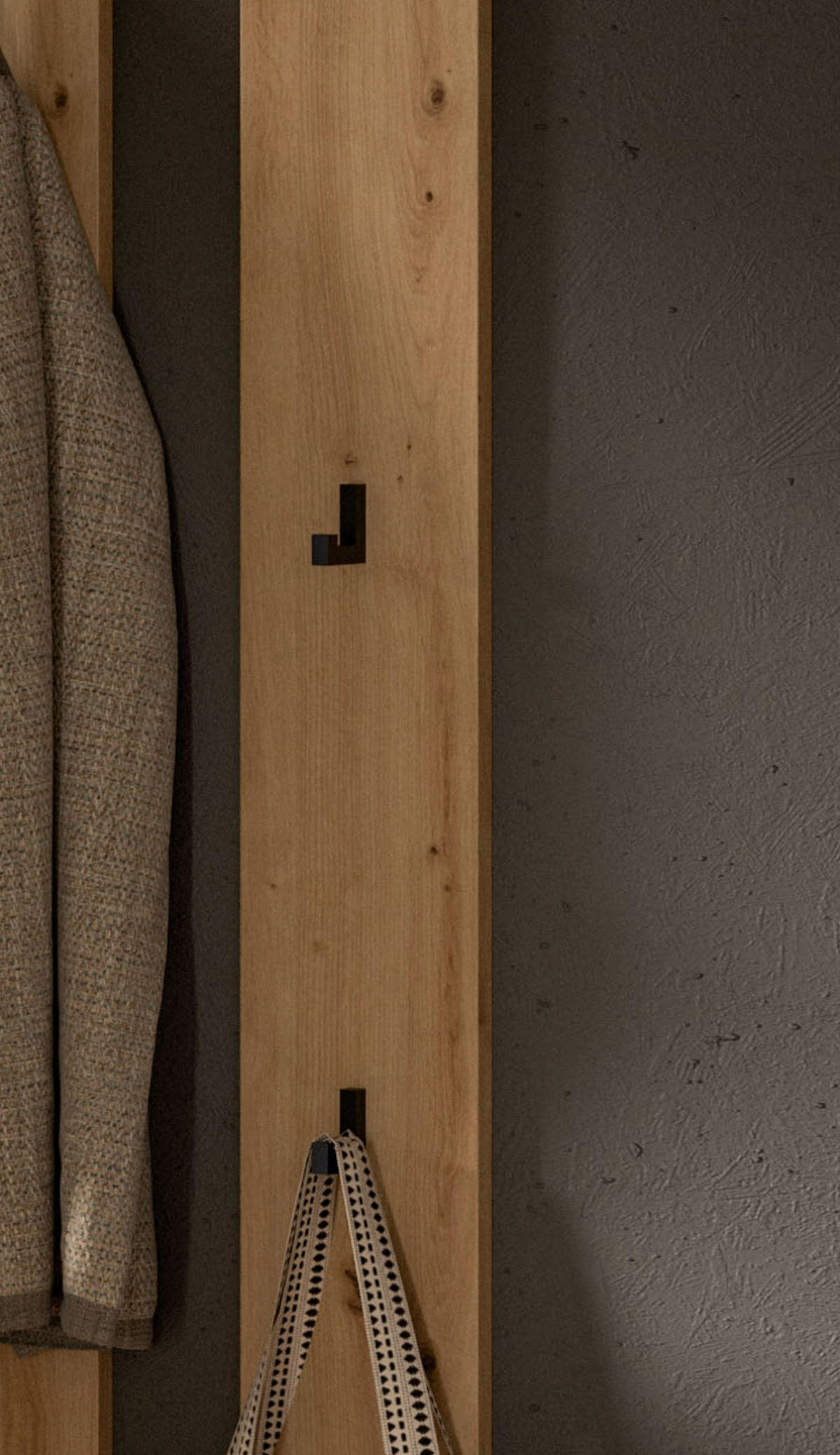 GARDEROBE-SET weiß und Artisan Eiche, Garderobe 4-teilig, 172 x 197 cm - Weiß/Eiche Artisan, Holzwerkstoff (172/197/32cm) - Inn.Furn