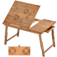 LAPTOPTISCH Kerstin,55 x 35 x 26 cm,braun - Braun, Holz (55/35/26cm) - tectake