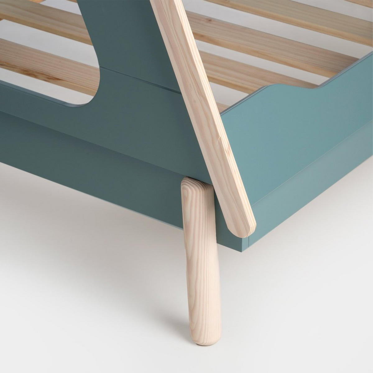 KINDERBETT Nuna Grün 203 cm x 164 cm - Grün, Holzwerkstoff