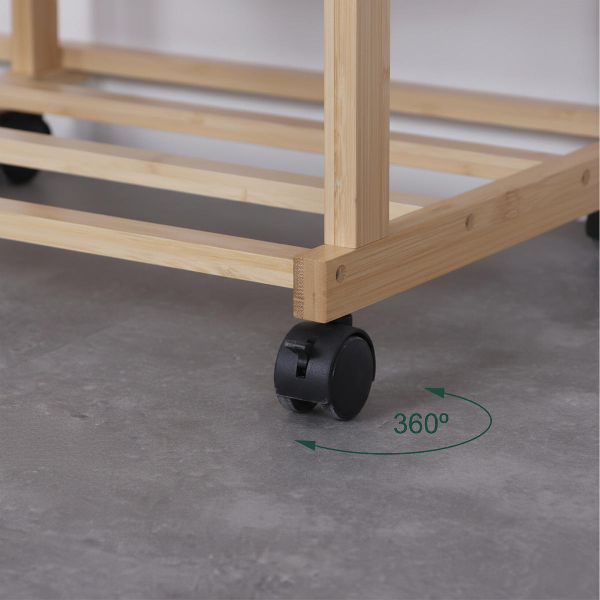 KLEIDERSTÄNDER - Hellbraun, Holz/Kunststoff (100/176/38cm) - Relaxdays