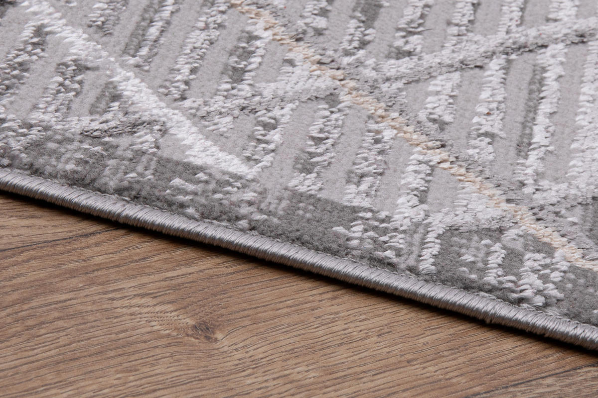 TEPPICH CRYSTAL Dunkelgrau 200/300 cm - Dunkelgrau, Textil (200/300cm) - Tapiso