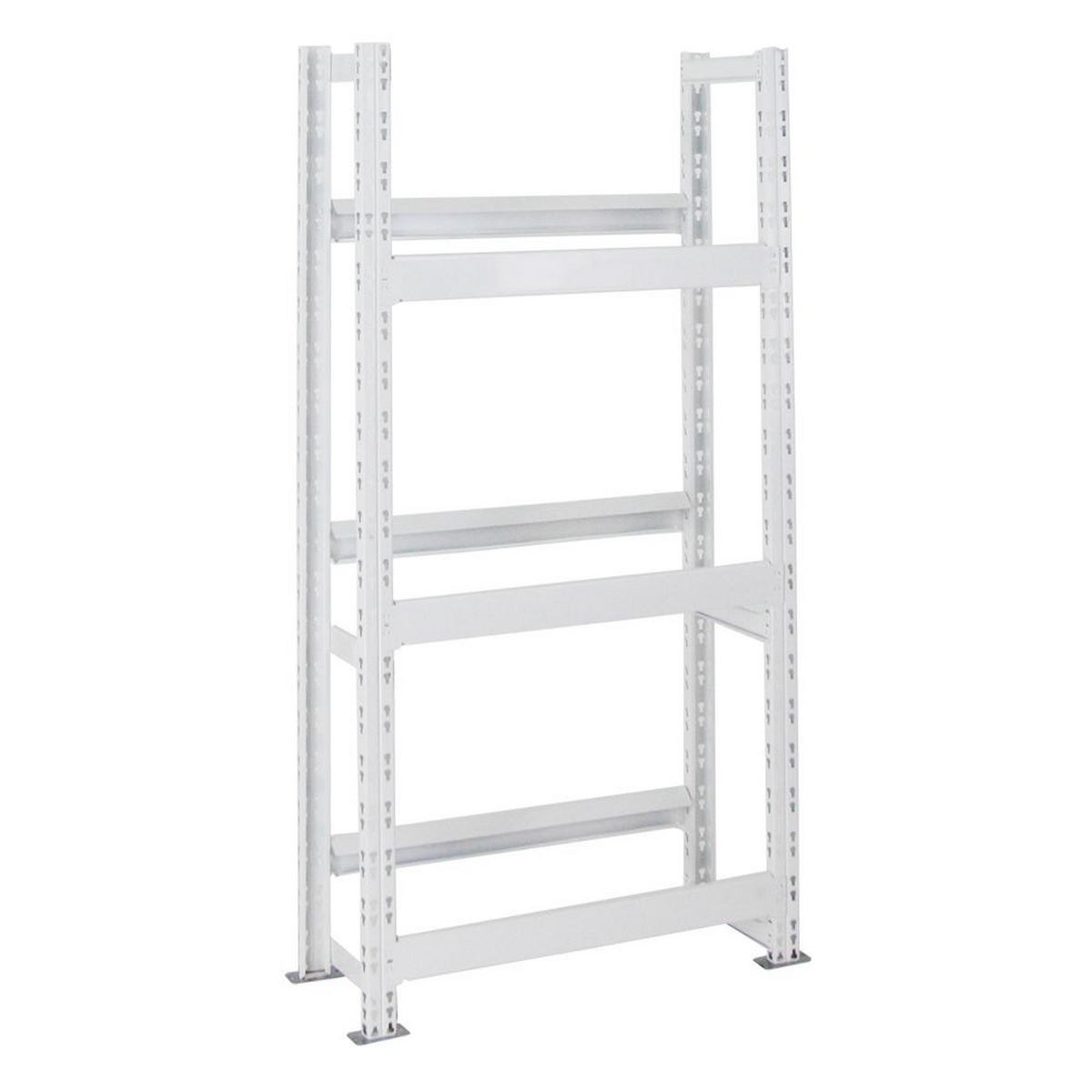 GETRÄNKEKISTENREGAL Tegernsee 160x80x30 cm für 6 Kästen Weiß - Weiß, Metall (80/160/30cm) - PROREGAL