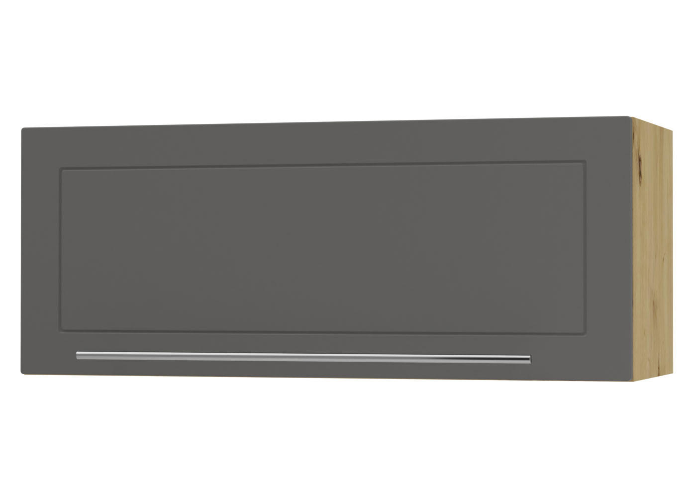 Feldmann-Wohnen Klapphängeschrank Graphit, Eiche Artisan 90x36x32.5 cm