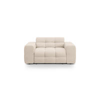 SOFA Kendal aus strukturiertem Stoff beige 2 Sitzplätze - Beige, Textil (156/79/103cm) - Micadoni