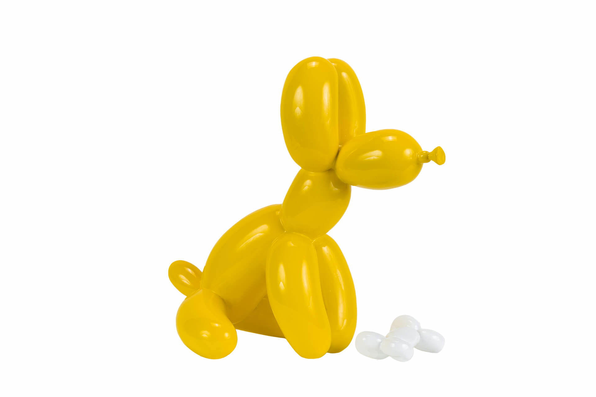 SKULPTUR Gelb 30/28 cm - Gelb, Stein (30/28/18cm) - KUNSTLOFT