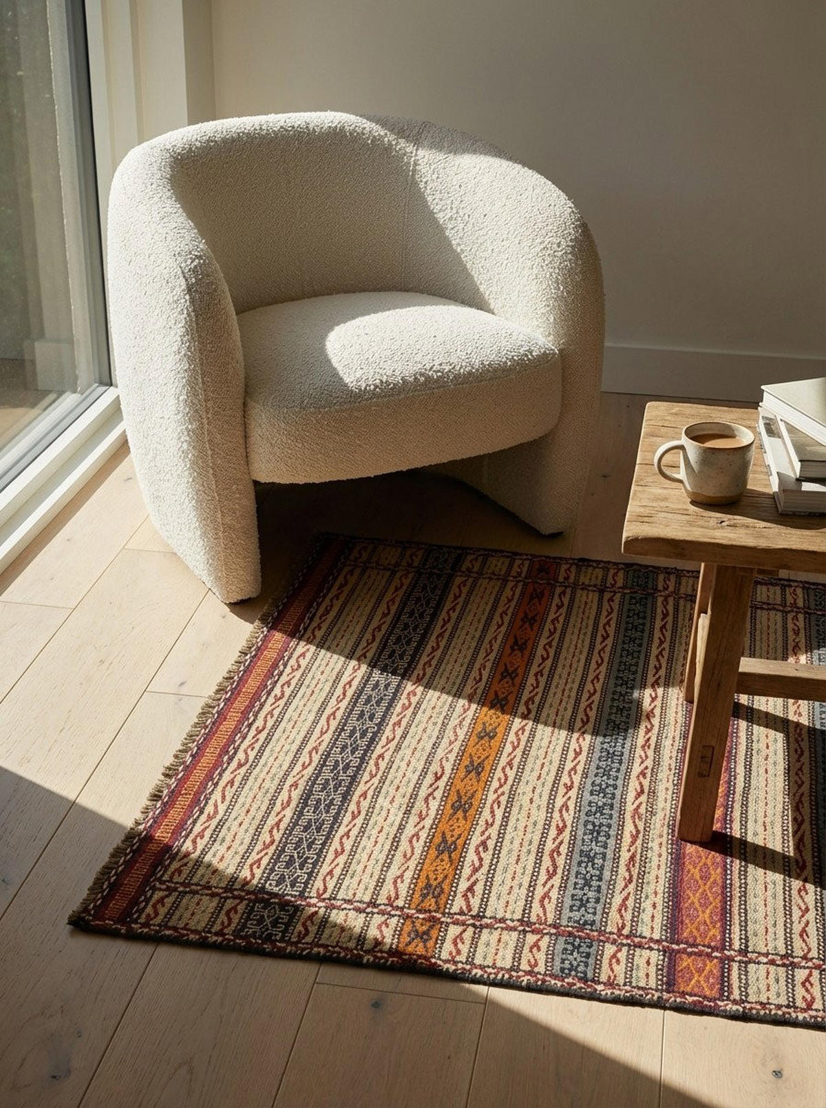 HANDWEBTEPPICH Kelim Kordi Mehrfarbig 150/100 cm Schurwolle - Multicolor, Textil (100/150cm) - Looma