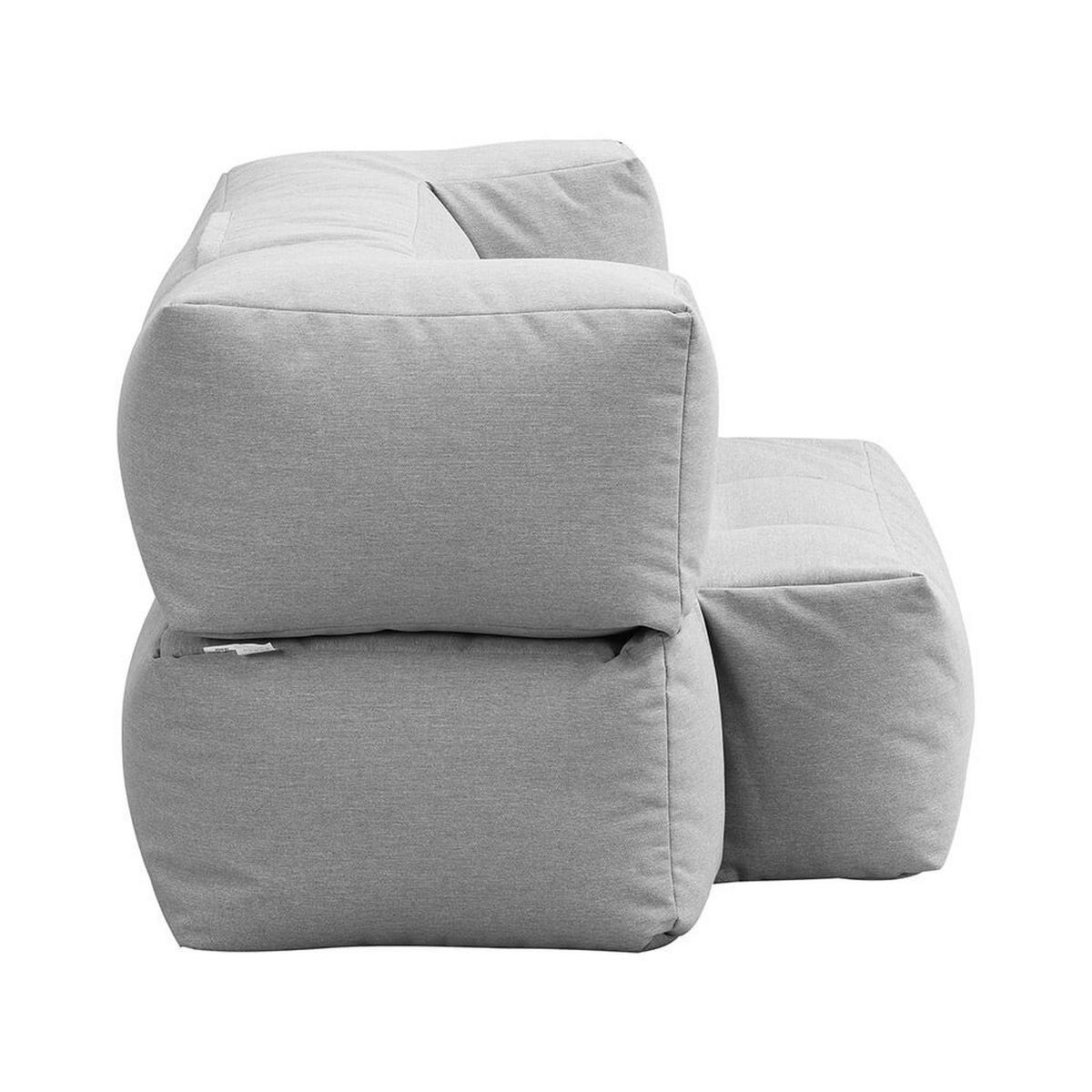 OUTDOOR Sitzsack HEAVEN - Hellgrau - Beige, Textil (152/100/76cm) - Home Deluxe