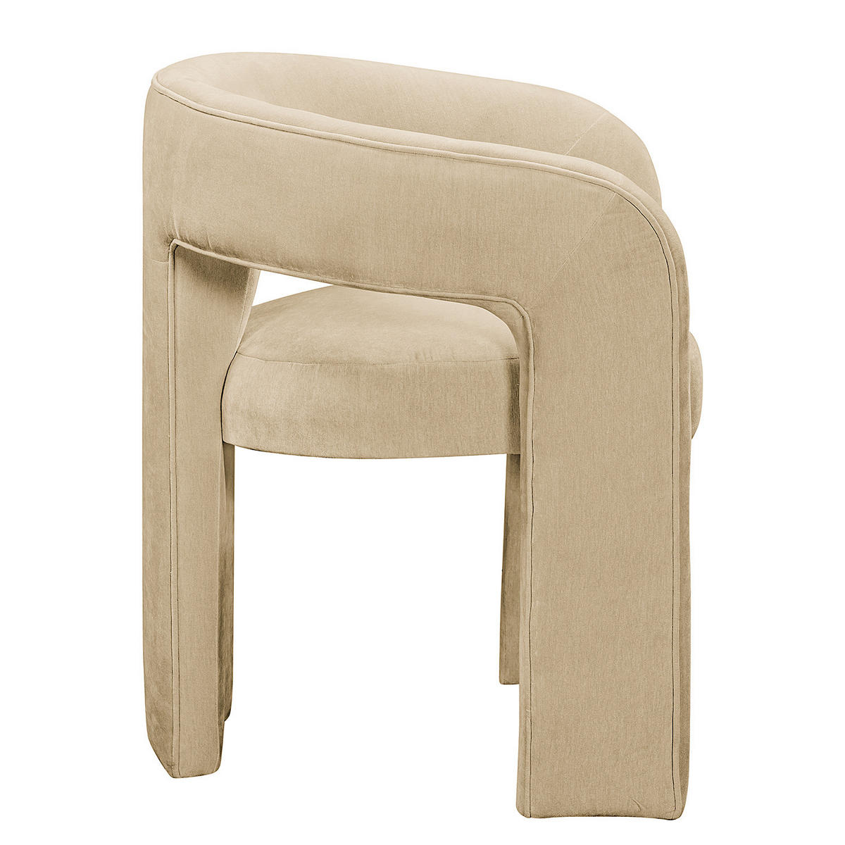 ARMLEHNENSTUHL - Beige, Textil (64/75/60cm) - home24