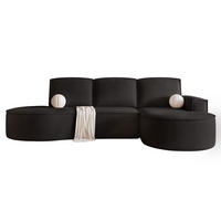 ECKSOFA SOFIA mit Schlaffunktion und Bettkasten Anthrazit - Anthrazit, Holzwerkstoff/Kunststoff (277/157cm) - Idohome