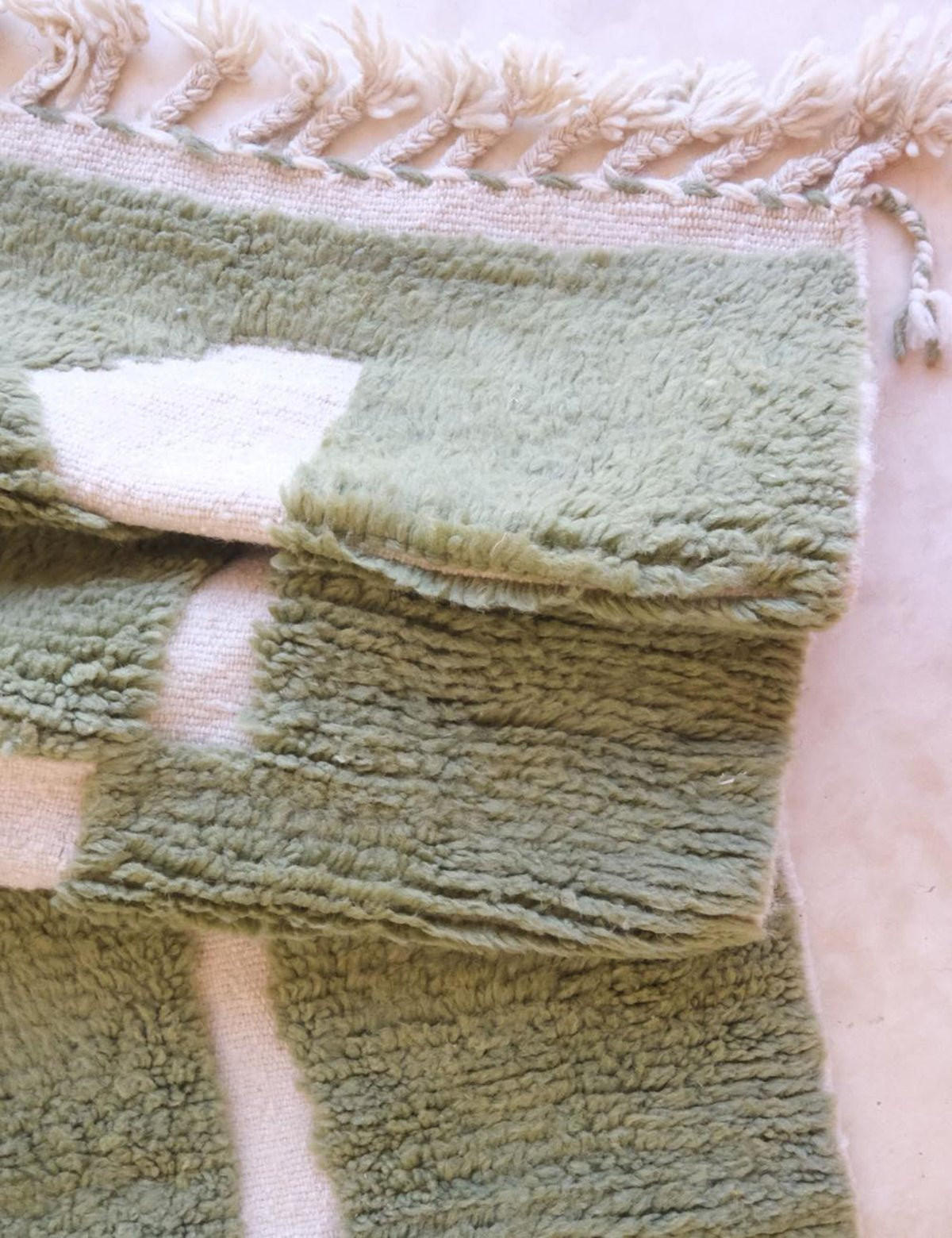 BERBERTEPPICH mit Reliefstruktur 211x 288 cm - Grün, Naturmaterialien (211/288cm) - AFK Living