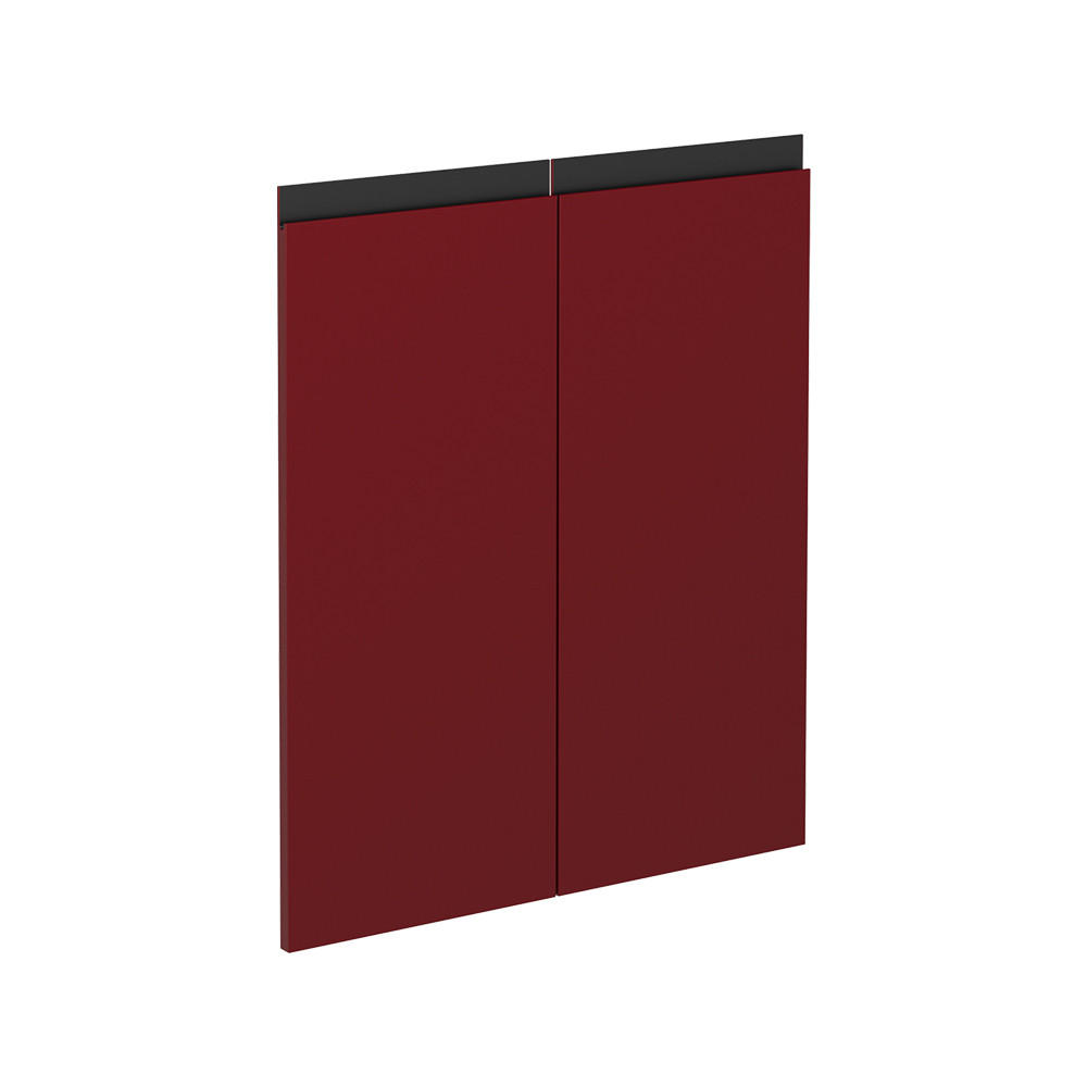 KÜCHENFRONT R-Line Rot 59.2 x 71.3 cm Möbelfront für den Unterschrank - Rot, Holzwerkstoff (59.2/71.3/1.6cm) - Vicco