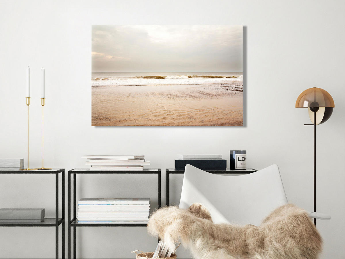 KUNSTDRUCK Braun 90/60 cm - Braun/Grau, Textil (90/60cm) - KUNSTLOFT