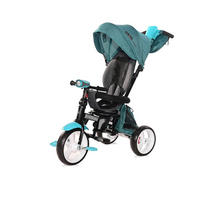 DREIRAD Enduro 4 in 1 drehbar tuerkis klappbar, Sitz drehbar, verstellbar, Licht - Türkis, Metall (114/49/104cm) - Lorelli