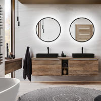 BADMÖBEL-SET 8-TLG. Puebla-56 - Braun, Holzwerkstoff (180/200/46cm) - Lomado