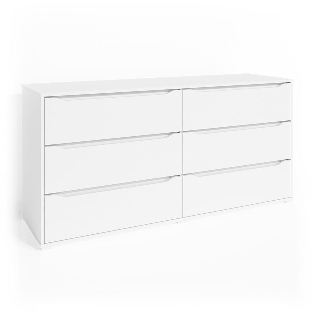 KOMMODE Ruben Weiß 160 x 77.6 cm - Weiß, Holzwerkstoff (48/77.6/160cm) - Vicco