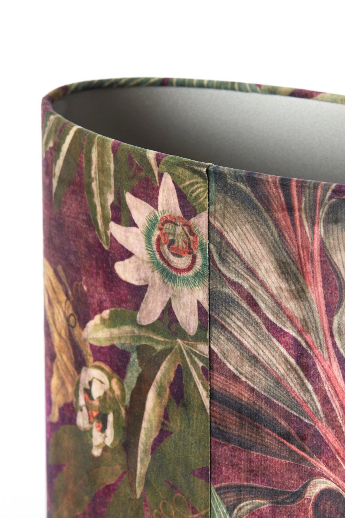 LAMPENSCHIRM Passion Violett 38/17,5/28 cm - Lila, Textil (38/17.5/28cm) - Light & Living