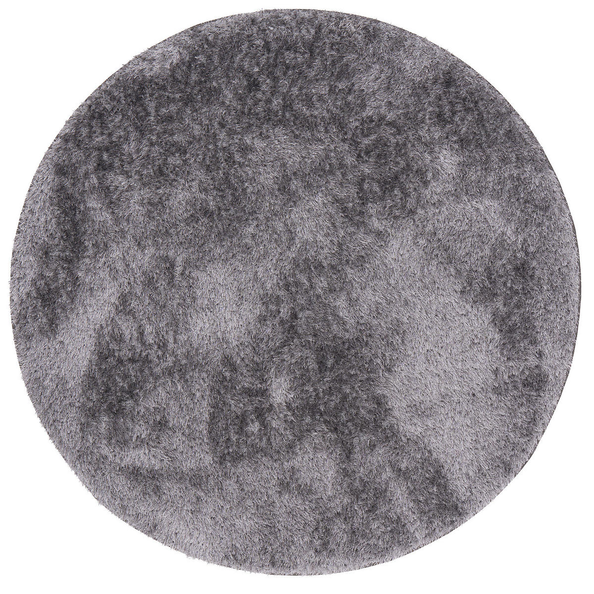 HOCHFLOR SHAGGY TEPPICH FEELING MIX RUND - Silberfarben, Textil (100/100cm) - Snapstyle