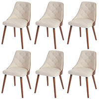 ESSZIMMERSTUHL Beige 6er-Set - Beige, Textil (50/82/53cm) - MCW