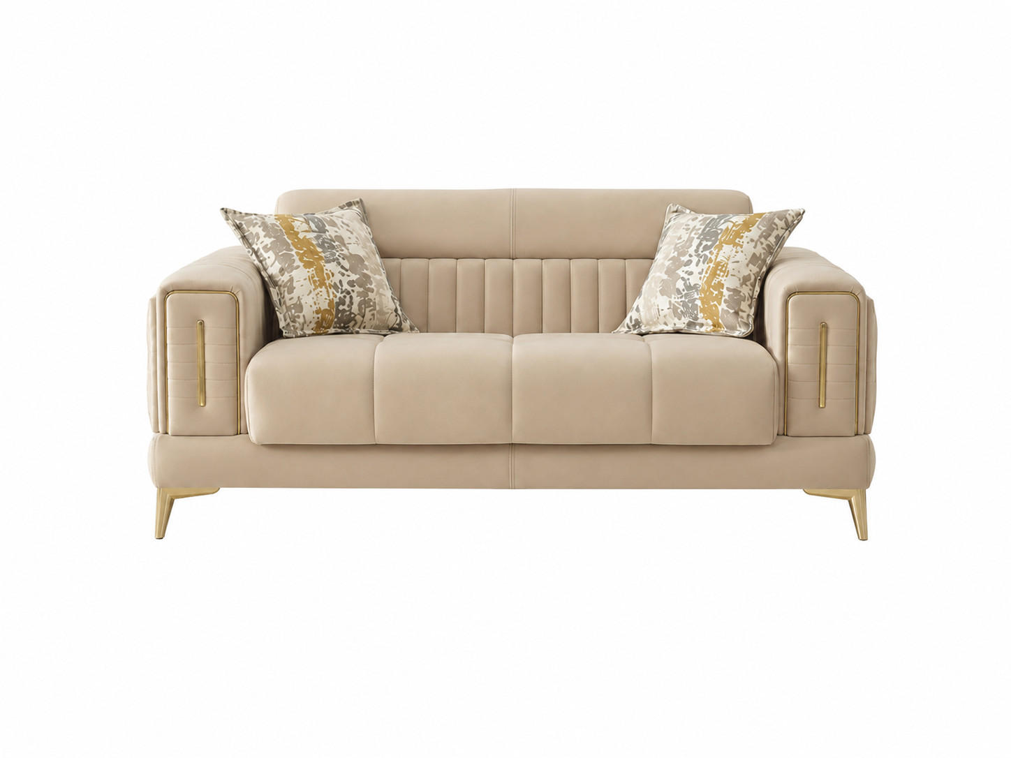 XXXLutz 2-Sitzer Beige 180x80x95 cm