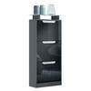 SCHUHSCHRANK Space Schwarz Hochglanz - Schwarz Hochglanz, Holzwerkstoff (46/128/23cm) - Vladon