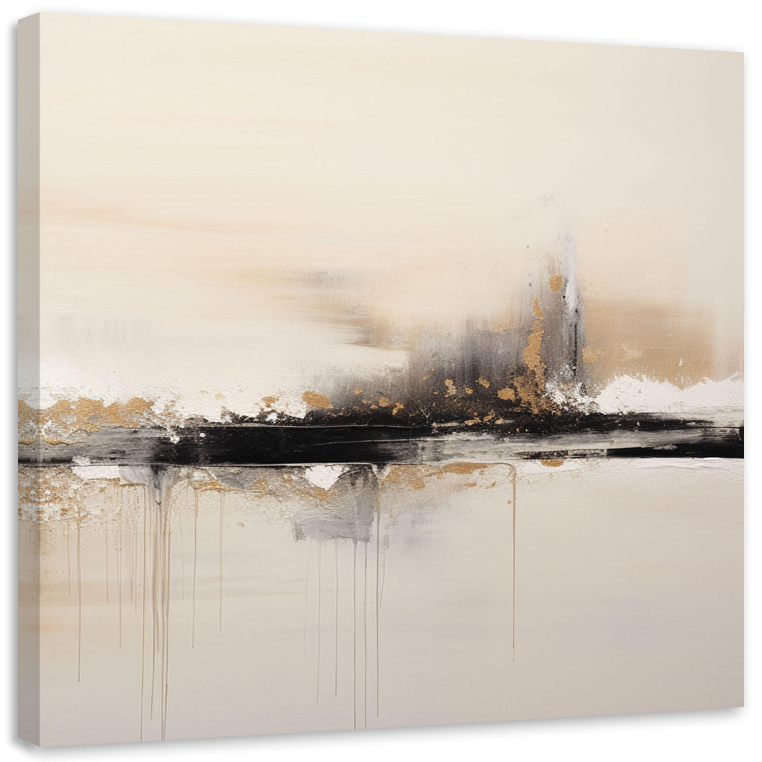 Feeby Leinwandbild Beige 60x60 cm