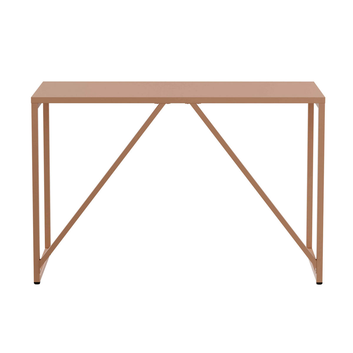 SCHREIBTISCH 120 cm, Braun - Braun, Metall (120/60/78cm) - Oviala