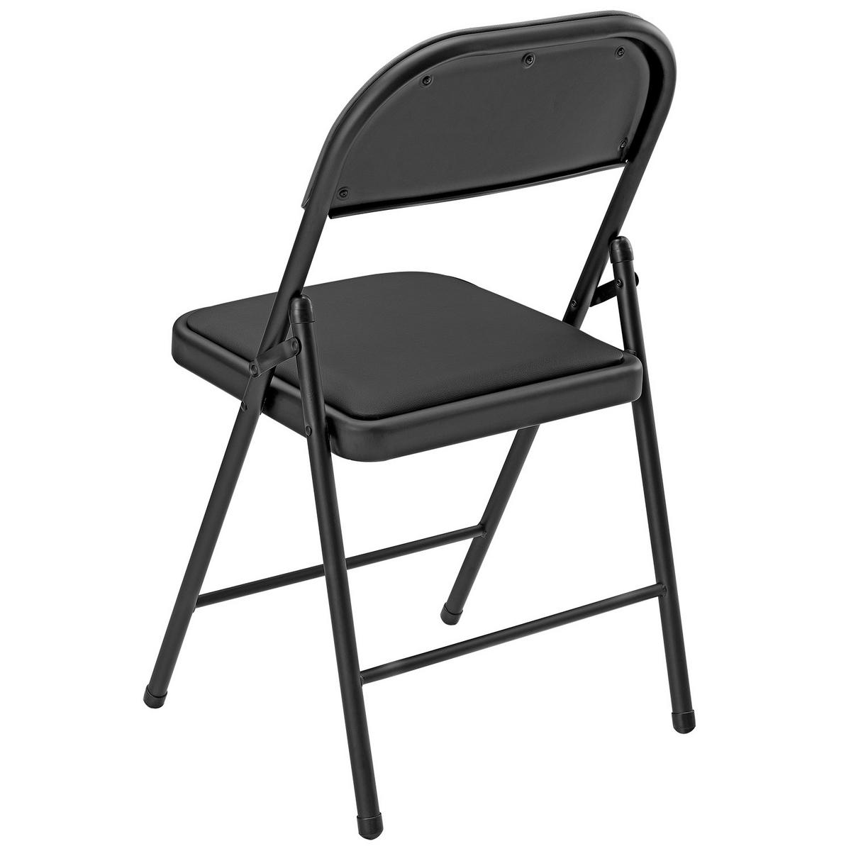 STUHL-SET 6 TLG. - Schwarz, Kunststoff/Metall (46/80/50cm) - pro.tec