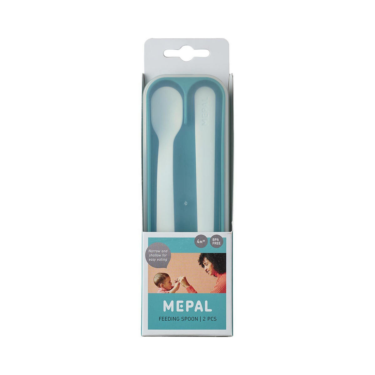FÜTTERLÖFFEL Mio Deep Turquoise 2er Set - Türkis, Kunststoff - Mepal