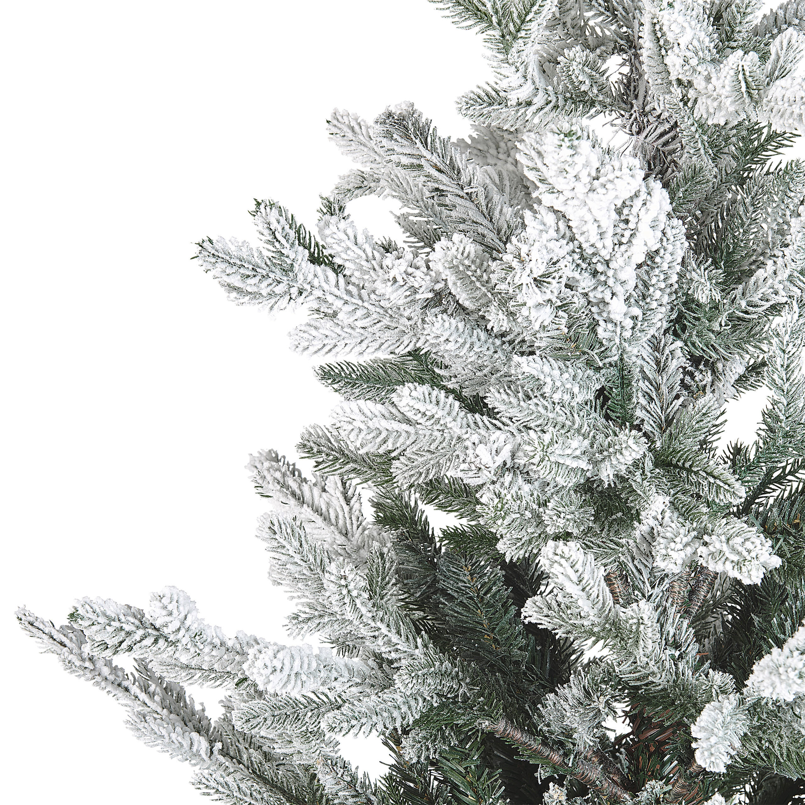 WEIHNACHTSBAUM 180 cm Weiß Brisco - Weiß, Kunststoff (180cm) - Beliani