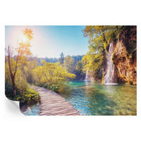 FOTOTAPETE 152x104 cm - Naturlandschaft - Grün, Textil (152/104cm) - Wallfluent
