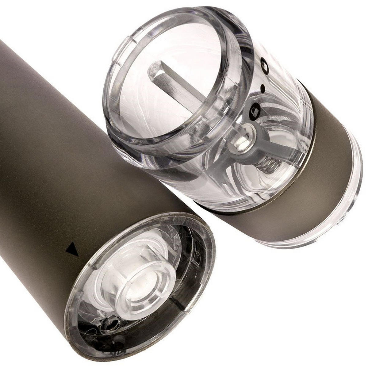 GEWÜRZMÜHLE Schwarz Transparent - Schwarz, Glas (6.5/18.5/6.5cm) - Orion 