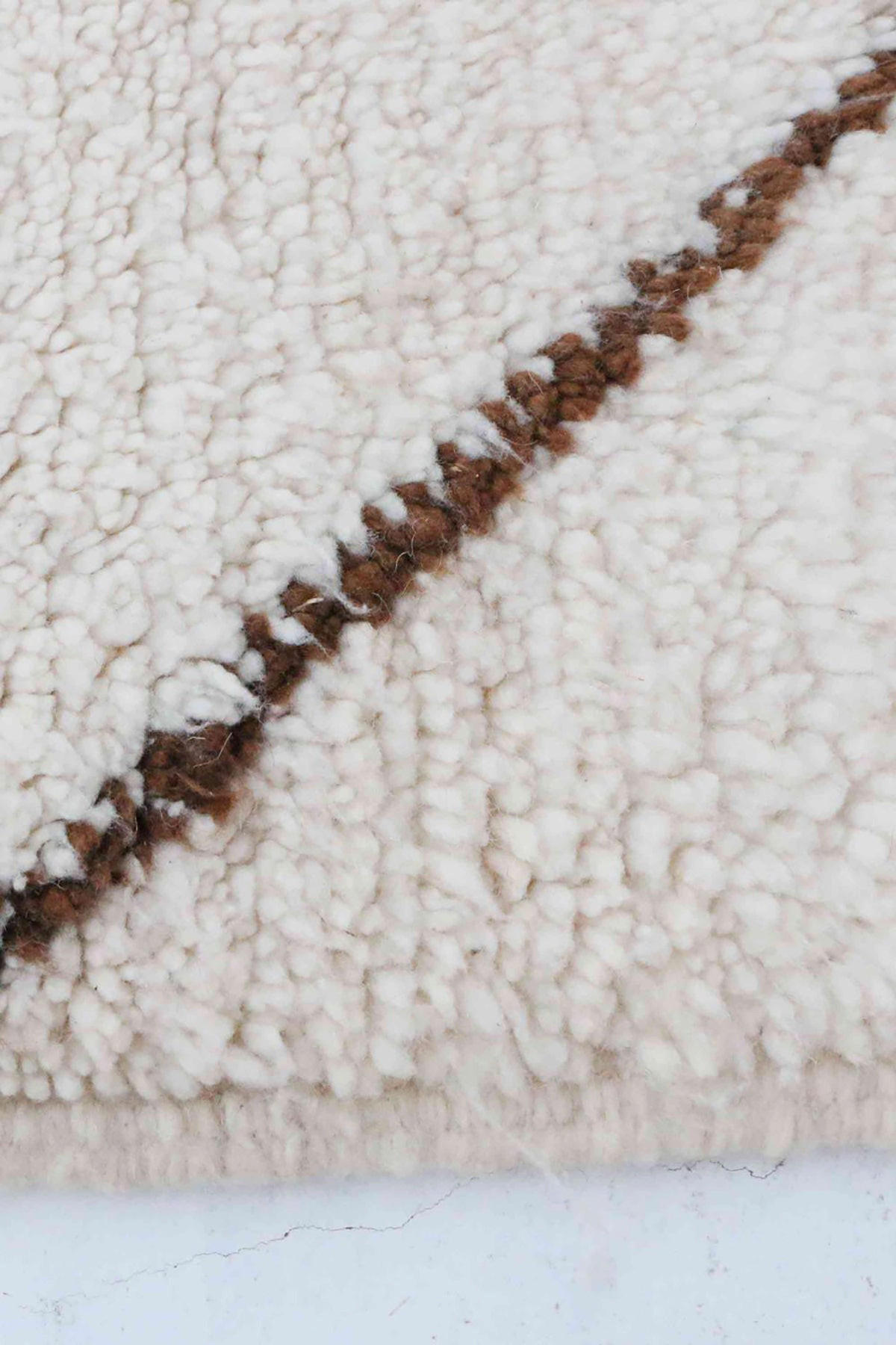 BERBERTEPPICH aus reiner Wolle 159x 245 cm - Beige, Naturmaterialien (159/245cm) - AFK Living