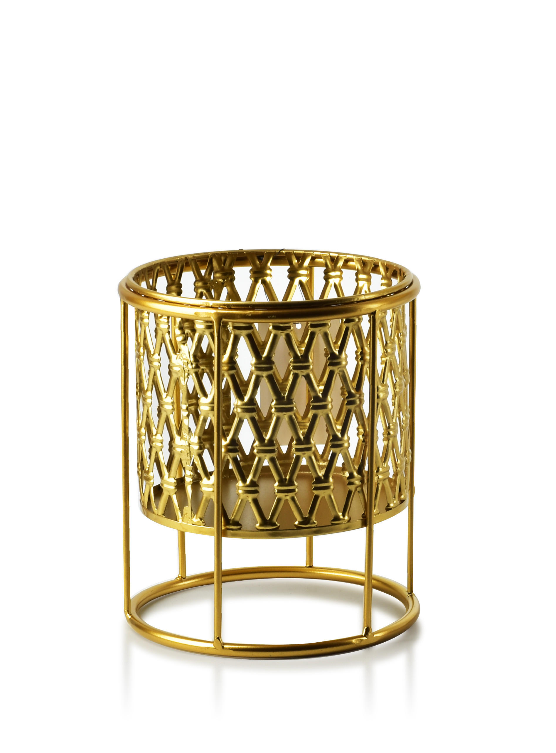 BLUMENTOPF Swen Gold 20 cm Metall - Goldfarben, Metall (15/20cm) - Mondex