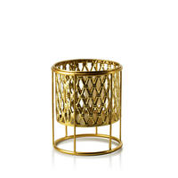 BLUMENTOPF Swen Gold 20 cm Metall - Goldfarben, Metall (15/20cm) - Mondex