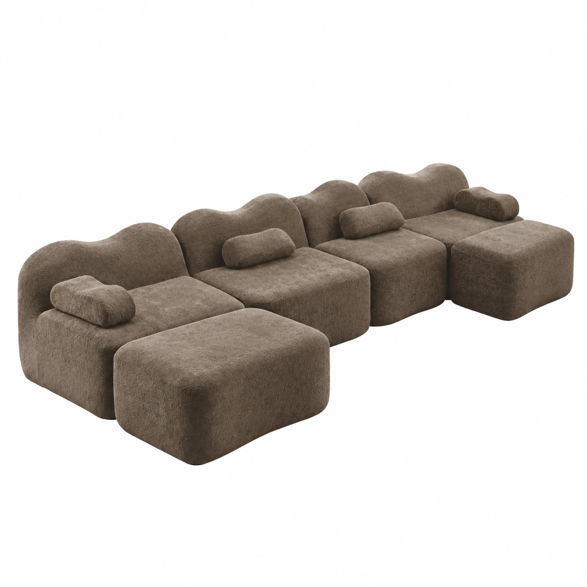 Meubliv Sofa Braun 167x70x384 cm