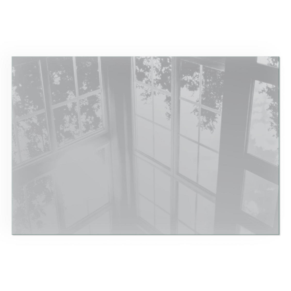 GLASPLATTE für Kamin 60x40 cm - Grau, Glas (60/40/0.4cm) - TULUP