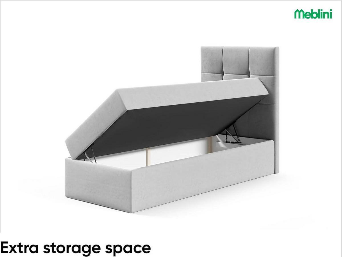 KINDERBETT MINO 2 - Hellbraun, Holzwerkstoff (94/208cm) - Meblini