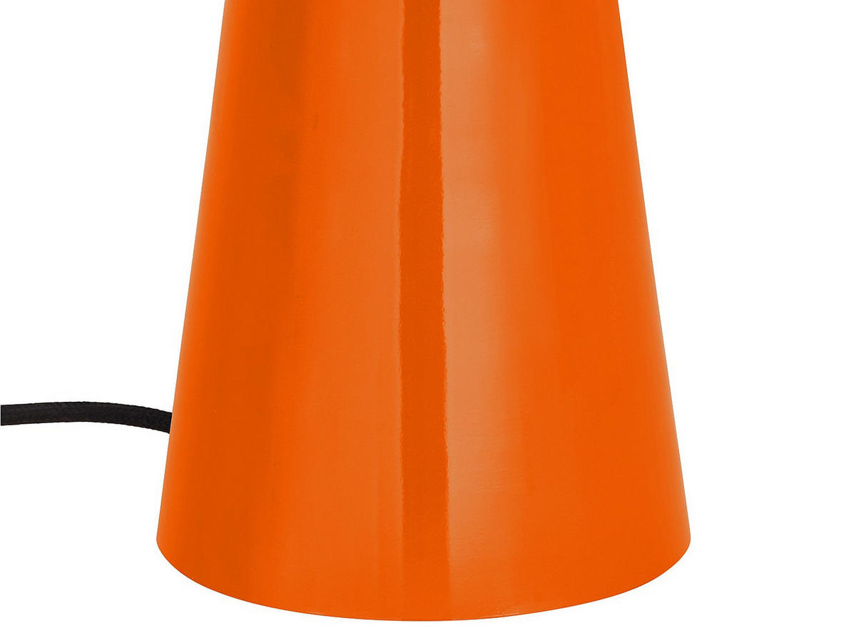 TISCHLAMPE - 39 x 39 - metall - orange Larkin - Orange, Metall (39/39/52cm) - Vente-Unique