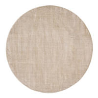 VISKOSETEPPICH Star 150x150 cm - Creme, Textil (150/150cm) - THEKO