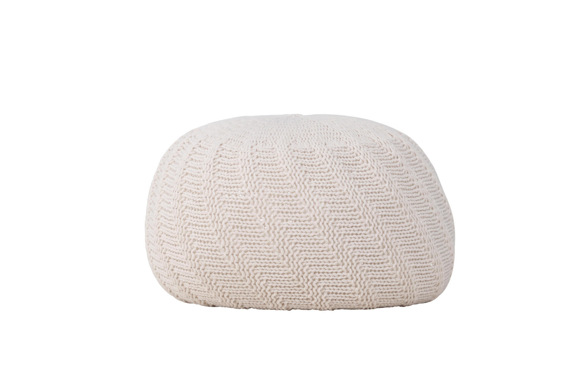 SITZPOUF TED Beige 45x45x30 cm - Beige, Textil (45/30/45cm) - FURNLUX