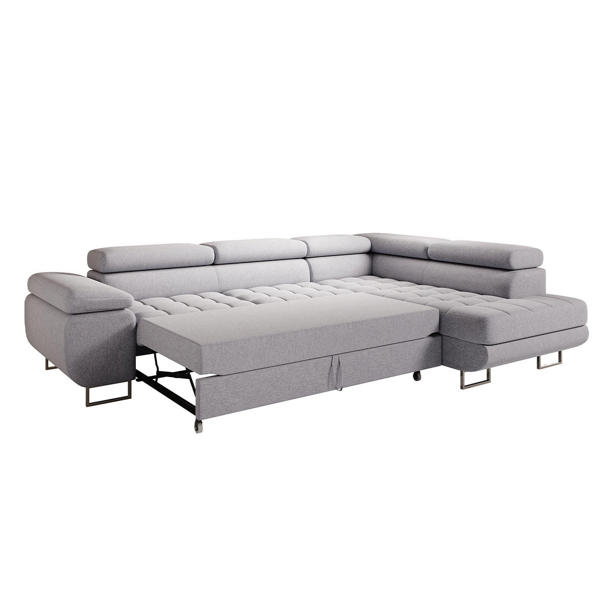 ECKSOFA Eden 4 Sitzplätze Korallenrosa - Pink, Holzwerkstoff (271/201cm) - Petits-meubles