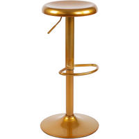 BARHOCKER Hikar Metall Gold - Goldfarben, Metall (38.5/58/38.5cm) - DELUKE